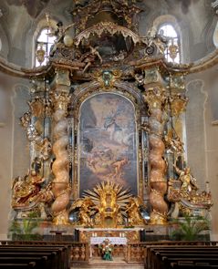 Altar der Asam-Kirche der Ursulinen in Straubing