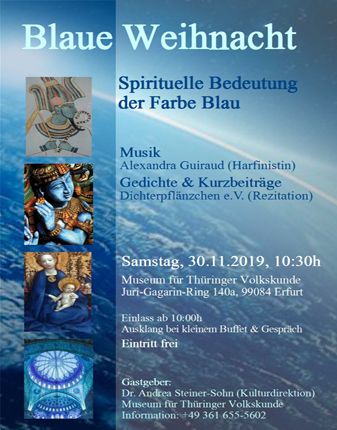HP Blau Plakat