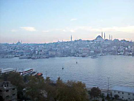 Blick vom Dach des Hotel Golden City am Goldenen Horn